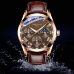 Fashion Wrist Watche Fashion Iuminous Waterproof Simple Quartz Watch Gold/Brown - Image 4