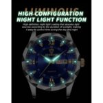 Binbond BINBOND-Men's Quartz Steel Band Watch With Waterproof Night Light And Anti Drop Glass Watch-golden - Image 4