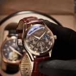 Fashion Wrist Watche Fashion Iuminous Waterproof Simple Quartz Watch Gold/Brown - Image 3